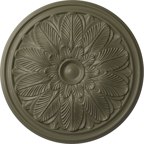 Ekena Millwork Bordeaux Ceiling Medallion (Fits Canopies up to 3 1/4"), 22 5/8"OD x 1 3/4"P, Spartan Stone CM22BOSSF - main